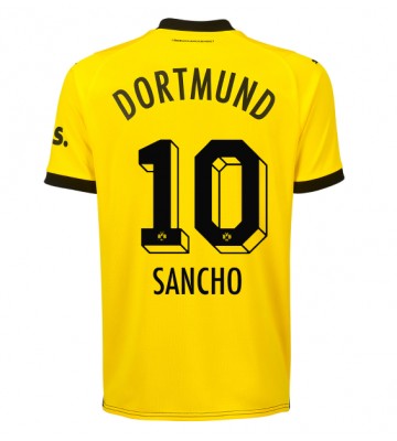 Borussia Dortmund Jadon Sancho #10 Replika Hjemmebanetrøje 2023-24 Kortærmet